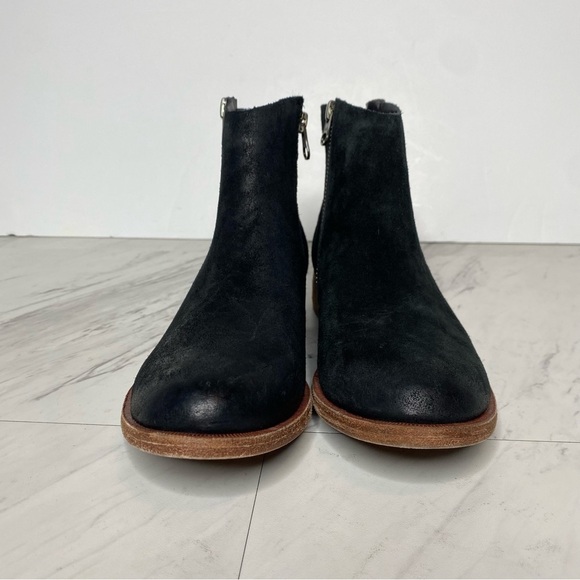 New! Kork Ease Riley Black Distressed Suede Bootie 6M - Picture 2 of 14